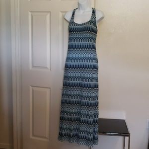 Sz 0 Trina Turk casual printed maxi dress EUC